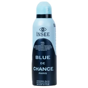 اسپری بدن مردانه این سی مدل Blue De Chance حجم ۲۰۰ میلی لیتر
