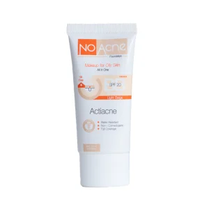 کرم پودر BB نوآکنه Spf20 رنگی Light Beige مناسب پوست چرب حجم 40 میلی لیتر