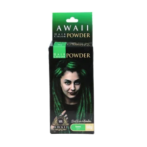 awaii powder hair color green 50g