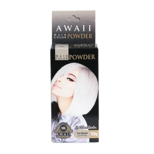 awaii powder hair color ash blonde 50g