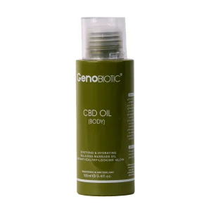 روغن رطوبت رسان CBD ژنوبایوتیک مناسب پوست بدن حجم 100 میلی لیتر