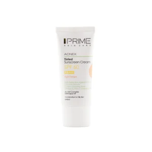 ضد آفتاب پرایم رنگی LIGHT BEIGE مدل Oil Free با SPF60 مناسب پوست چرب حجم 40 میلی لیتر