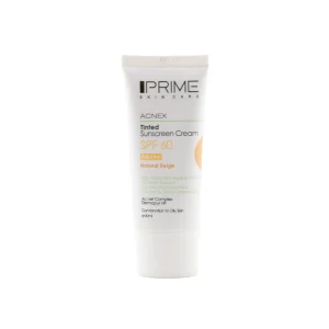ضد آفتاب پرایم رنگی NATURAL BEIGE مدل Oil Free با SPF60 مناسب پوست چرب حجم 40 میلی لیتر