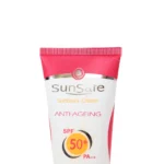 کرم ضد آفتاب و ضد چروک سان سیف بی رنگ SPF50 حجم 50 میلی لیتر