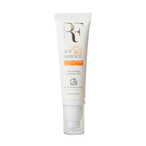 کرم ضد آفتاب بی رنگ آر اف با SPF 50 حجم 50 میلی لیتر