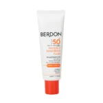 فلوئید ضد آفتاب بدون رنگ صورت بردون spf50 مدل Broad Spectrum محافظ UVA،UVB حجم 50 میلی لیتر
