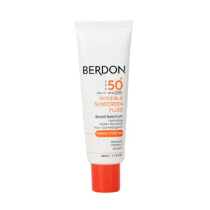 فلوئید ضد آفتاب بدون رنگ صورت بردون spf50 مدل Broad Spectrum محافظ UVA،UVB حجم 50 میلی لیتر