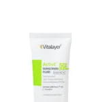 فلوئید ضد آفتاب بی رنگ ویتالیر مدل Activit با SPF50 مناسب پوست چرب حجم 50 میلی لیتر