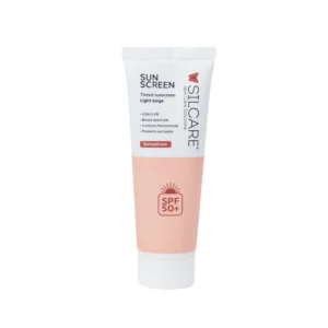 کرم ضد آفتاب رنگی سیلکر SPF50 بژ طبیعی حجم 50 میلی لیتر