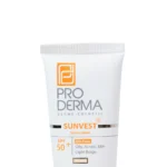 کرم ضد آفتاب رنگی LIGHT BEIGE پرودرما با SPF50 مناسب پوست چرب و جوش دار حجم 40 میلی لیتر