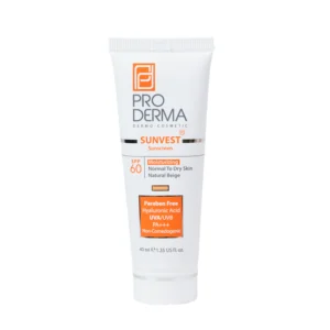 کرم ضد آفتاب رنگی پرودرما با SPF60 حجم 40 میلی لیتر