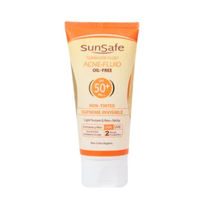 فلوئید ضد آفتاب سان سیف بی رنگ دارای SPF50 حجم 50 میلی لیتر