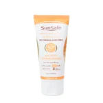 فلوئید ضد آفتاب بی رنگ سان سیف با SPF50 مناسب پوست حساس حجم 50 میلی لیتر