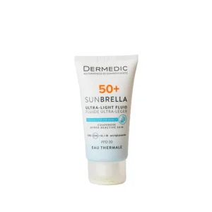 کرم ضد آفتاب بدون رنگ صورت درمدیک SPF 50 مدل DD حجم ۴۰ میلی لیتر