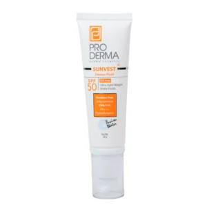 فلوئید ضد آفتاب پرودرما با SPF50 مناسب پوست معمولی تا چرب وزن 50 گرم