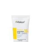 فلوئید ضد آفتاب ویتالیر مدل Vitamin C رنگ بژ طبیعی حجم 50 میلی لیتر