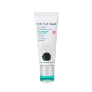 کرم ضدآفتاب فیزیکال بی‌رنگ صورت برایت مکس مدل PHY حجم 40 میلی‌لیتر با SPF 50