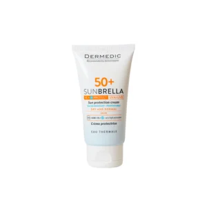 کرم ضد آفتاب بدون رنگ درمدیک spf50 مدل SBB مناسب پوست های خشک حجم 50 میلی لیتر