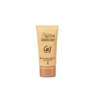 کرم ضد آفتاب کرم پودری مدیسان با SPF40 مناسب انواع پوست حجم 30 میلی لیتر