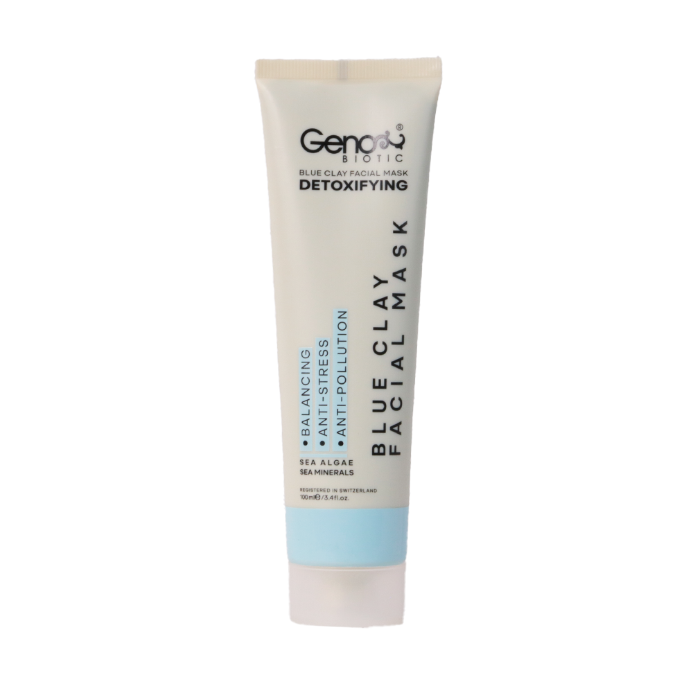 ماسک بلو کلی-ژنوبایوتیک2 ماسک صورت ژنوبایوتیک مدل Blue Clay حجم 100 میلی لیتر