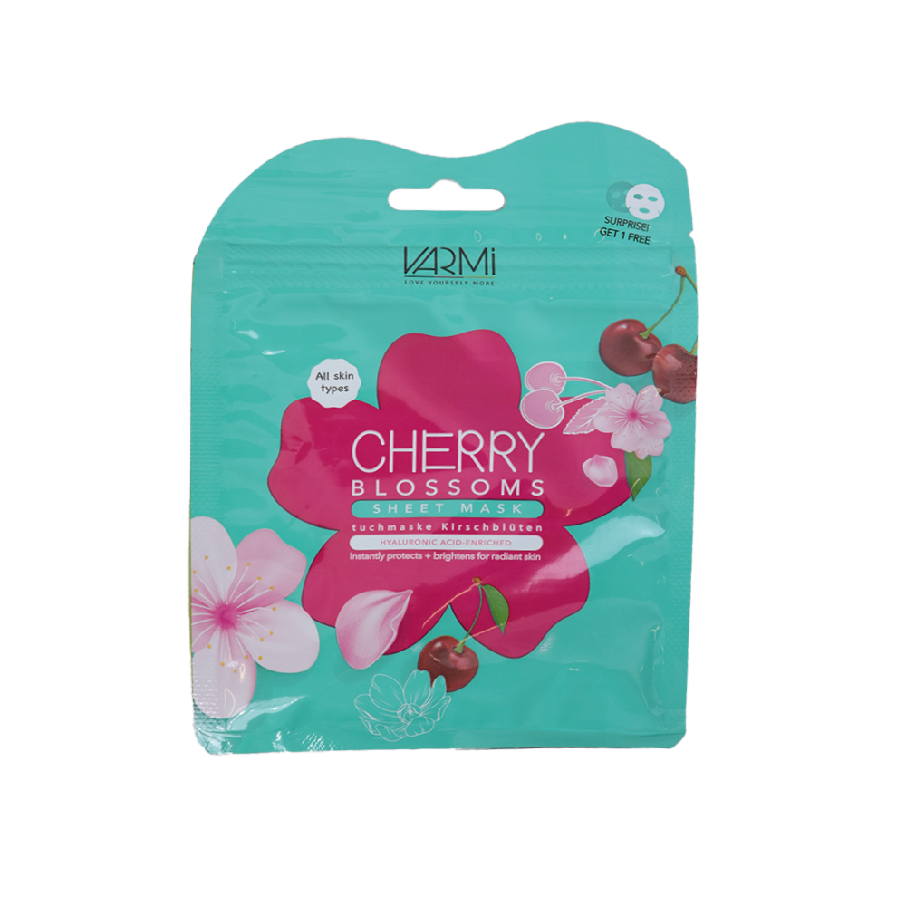 varmi cherry blossom double sheet mask varmi cherry blossom double sheet mask
