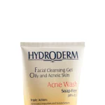 ژل شستشوی صورت هیدرودرم مناسب پوست چرب مدل Acne Wash حجم 150 میلی لیتر